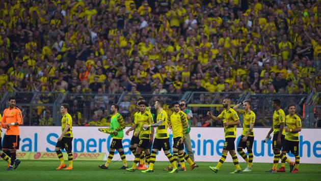 Borussia Dortmund attract an average of 80,000 fans for every game at Signal Iduna Park.(AFP)