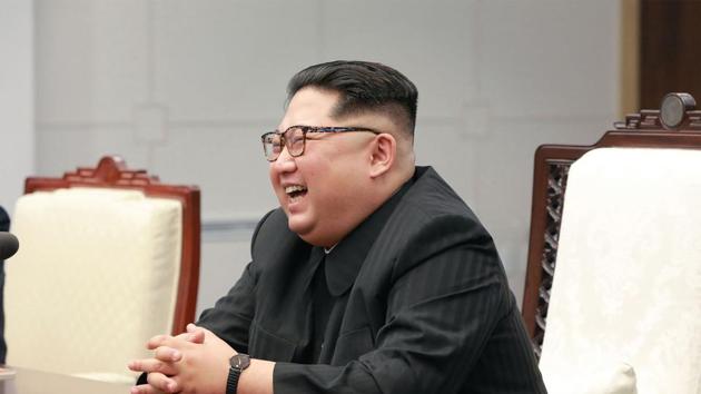 North Korea's leader Kim Jong Un during the Inter-Korean summit in the Peace House building on the southern side of the truce village of Panmunjom. (AFP photo) North Korea's leader Kim Jong Un during the Inter-Korean summit in the Peace House building on the southern side of the truce village of Panmunjom. (AFP photo)