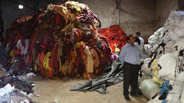 At Shankar Woollen Mills, the bustle continues but production has dropped by half over the past two years. The factories have dwindled from about 400 in the early 2000s to 100 today. Production is now at 300 tonnes of yarn a day, down 25% from 2008. The falling numbers are a result of a new type of artificial fleece being used for blanket, made from virgin polyester yarn in China. (Vipin Kumar / HT Photo) 