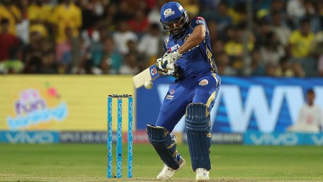 Skipper Rohit Sharma hit an unbeaten 56 to guide MI to an eight-wicket win. (BCCI)