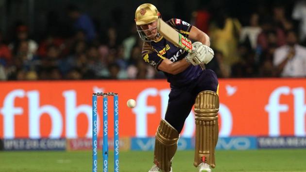 Chris Lynn in action during the Indian Premier League (IPL) 2018 between Royal Challengers Bangalore and Kolkata Knight Riders in Bangalore. Get full cricket score of Royal Challengers Bangalore vs Kolkata Knight Riders, IPL 2018 here(BCCI)