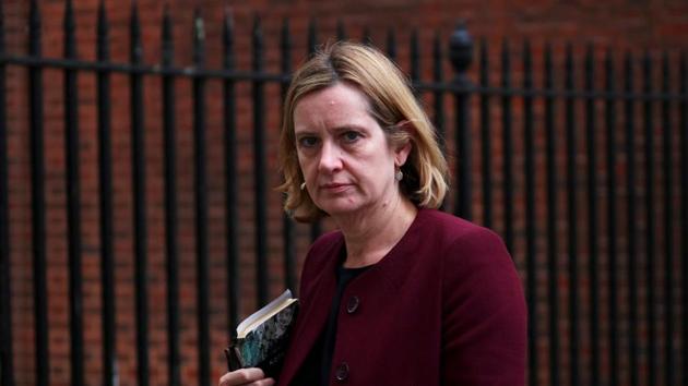 File photo of Britain's home secretary Amber Rudd.(REUTERS)