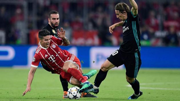 Bayern Munich are trailing 1-2 on aggregate against Real Madrid in their Champions League semifinal encounter.(AFP)