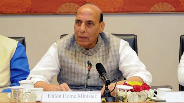 Union home minister Rajnath Singh during the 23rd meeting of the Western Zonal Council in Gujarat on April 26, 2018. (PTI Photo) Union home minister Rajnath Singh during the 23rd meeting of the Western Zonal Council in Gujarat on April 26, 2018. (PTI Photo)