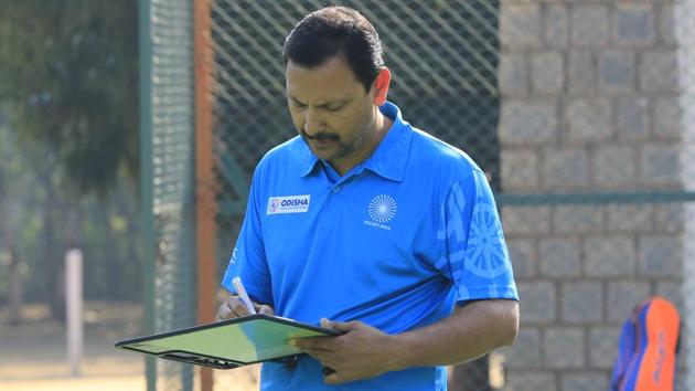 Harendra Singh, who led the Indian junior men’s hockey team to the World Cup title in 2016, was appointed as the chief coach of the Indian women’s team in September last year. He will now take over as the men’s chief coach.(Hockey India)