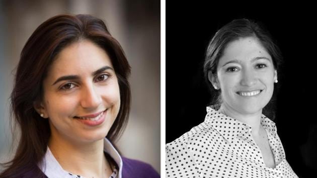 Hosna Sheikholeslami(left) and Mariana Saavdera-Espinosa, assistant professors at Denison University, will educate and guide participants at WEH-2018 in Lucknow.