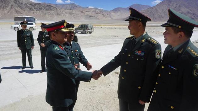 Special Border Personnel Meeting between India and China at Chusul in Ladakh. (ANI) Special Border Personnel Meeting between India and China at Chusul in Ladakh. (ANI)