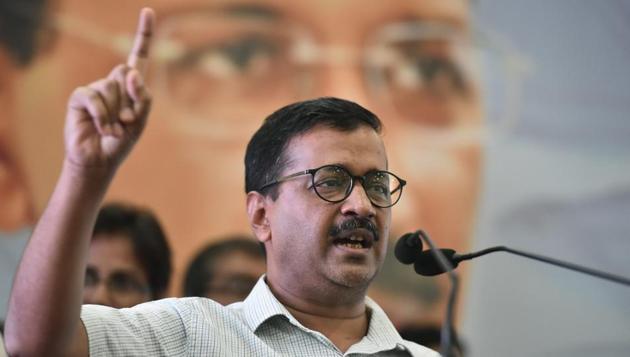Delhi Chief Minister Arvind Kejriwal speaks during an event on Labour Day in New Delhi, on Tuesday. Kejriwal said that a committee of officers as well as representatives of labourers and contractors was formed to study the matter of low wages but it didn’t get Lt Governor Anil Baijal’s approval.(PTI) Delhi Chief Minister Arvind Kejriwal speaks during an event on Labour Day in New Delhi, on Tuesday. Kejriwal said that a committee of officers as well as representatives of labourers and contractors was formed to study the matter of low wages but it didn’t get Lt Governor Anil Baijal’s approval.(PTI)