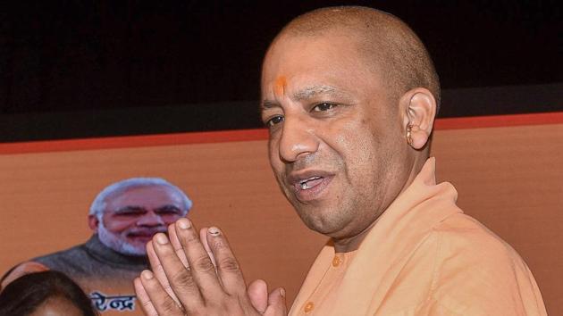 Uttar Pradesh chief minister Yogi Adityanath during Rani Laxmibai Veerta Puraskar and Begum Akhtar award ceremony in Lucknow on March 29.(PTI Photo) Uttar Pradesh chief minister Yogi Adityanath during Rani Laxmibai Veerta Puraskar and Begum Akhtar award ceremony in Lucknow on March 29.(PTI Photo)