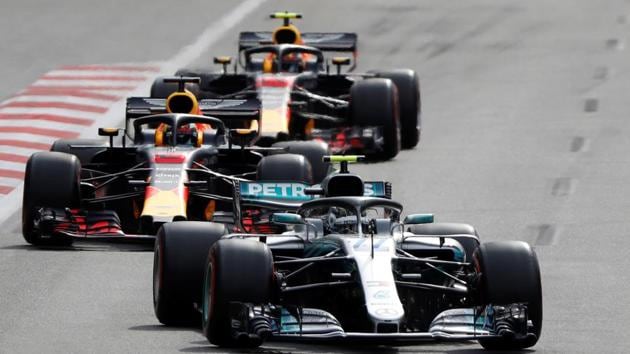 Lewis Hamilton won his first race of the Formula One season at the Azerbaijan Grand Prix.(REUTERS) Lewis Hamilton won his first race of the Formula One season at the Azerbaijan Grand Prix.(REUTERS)