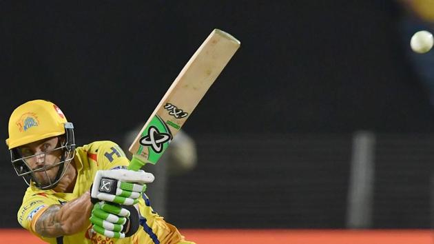 Chennai Super Kings cricketer Faf du Plessis plays a shot during the 2018 Indian Premier League (IPL 2018) match against Delhi Daredevils. (AFP) Chennai Super Kings cricketer Faf du Plessis plays a shot during the 2018 Indian Premier League (IPL 2018) match against Delhi Daredevils. (AFP)