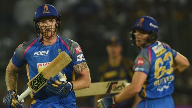 Rajasthan Royals’ Ben Stokes (L) and Jos Buttler have failed to fire in unison in the Indian Premier League (IPL) 2018.(AFP)