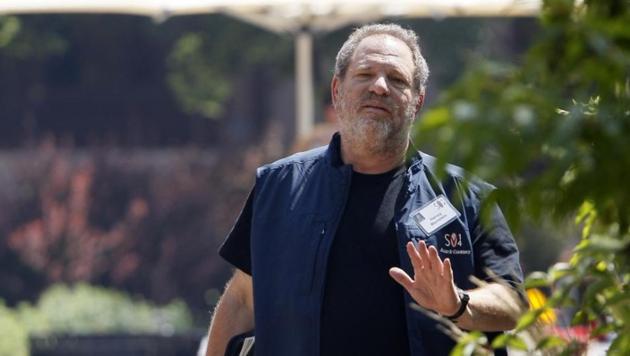 Hollywood film producer Harvey Weinstein of The Weinstein Company gestures during a break on the first day of the Allen and Co. media conference in Sun Valley, Idaho July 9, 2014. REUTERS/Rick Wilking(Reuters File Photo)