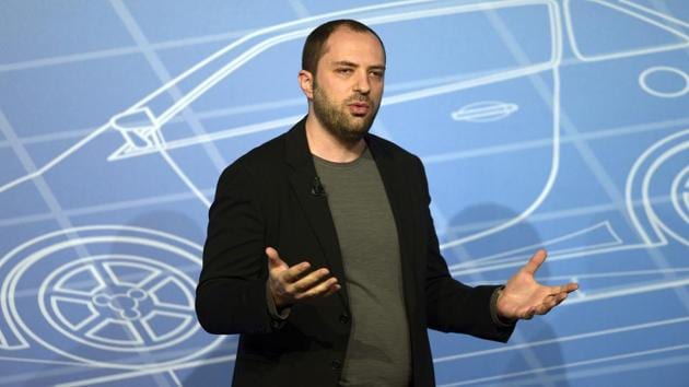 Whatsapp co-founder and CEO Jan Koum speaks during a conference at the Mobile World Congress, the world's largest mobile phone trade show in Barcelona, Spain.(AP File Photo)