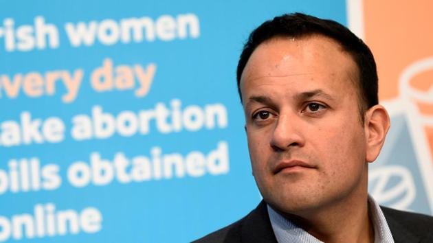 Irish Prime Minister Taoiseach Leo Varadkar looks on at a Fine Gael party event pressing for a 'Yes' vote in the May 25th referendum on abortion law, in Dublin, Ireland, April 21, 2018.(Reuters Photo)