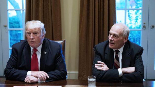 US President Donald Trump with Chief of Staff John Kelly(AFP File)