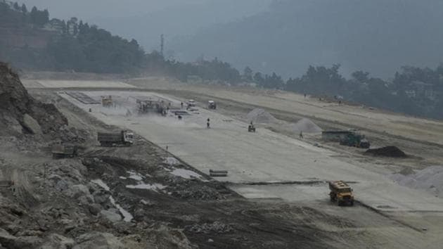 The new airport is coming up at Pakyong, about 35km from Sikkim’s capital Gangtok.(I&PR department, Sikkim)