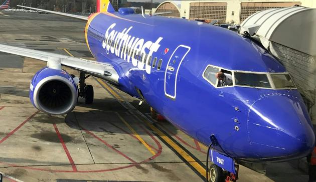 A cracked window forced a Southwest Airlines passenger jet bound from Chicago to Newark to divert on May 2, 2018, two weeks after a midair engine explosion shattered a window on another of the company's Boeing 737s.(AFP File Photo)