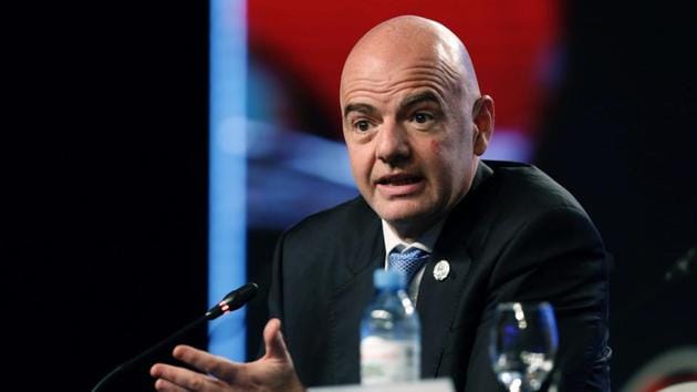 Gianni Infantino took over as FIFA president after Sepp Blatter was removed after a corruption scandal.(AP)