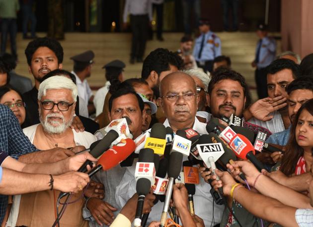 Over 70 recipients of the 65th National Film Awards have decided to stay away from the function in New Delhi to protest President Ram Nath Kovind’s inability to personally present the prizes them. It was earlier announced that Kovind would present the awards to just 11 of the 137 winners as he would not be able to stay for the entire duration of the ceremony at Vigyan Bhavan. (Vipin Kumar / HT Photo)