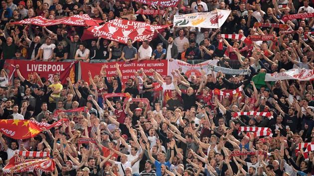 Liverpool FC's fans cheer after the Reds sealed their place in the Champions League final. (AFP) Liverpool FC's fans cheer after the Reds sealed their place in the Champions League final. (AFP)