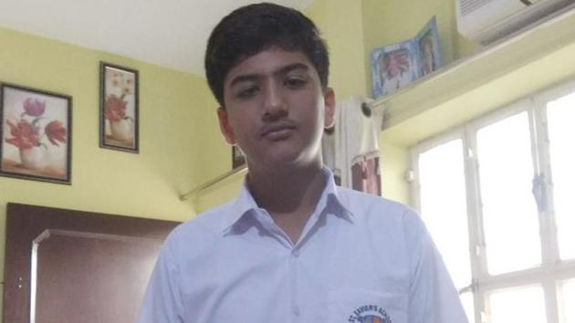 A class 9 student, Nitant Raj Lata, committed suicide in Jaipur last week. (HT Photo) A class 9 student, Nitant Raj Lata, committed suicide in Jaipur last week. (HT Photo)