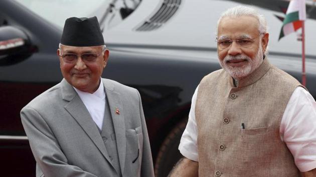 Prime Minister Narendra Modi visit comes barely a month after Nepal Prime Minister KP Sharma Oli’s three-day visit to India in April.(Reuters file photo) Prime Minister Narendra Modi visit comes barely a month after Nepal Prime Minister KP Sharma Oli’s three-day visit to India in April.(Reuters file photo)