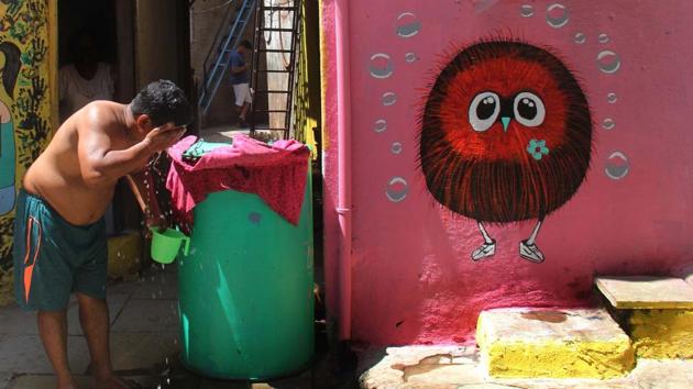 Many of the walls now convey social messages, such as Save the Girl Child , Save Water, Save Mumbai’s Trees, etc. (Bhushan Koyande/HT PHOTO) Many of the walls now convey social messages, such as Save the Girl Child , Save Water, Save Mumbai’s Trees, etc. (Bhushan Koyande/HT PHOTO)