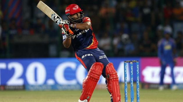 Rishabh Pant plays a shot towards third man. Pant also scored a fifty. (AP) Rishabh Pant plays a shot towards third man. Pant also scored a fifty. (AP)