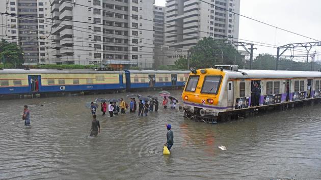 Last year in August, CR tracks were waterlogged.(Satyabrata Tripathy/HT Photo)