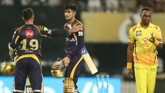 Shubman Gill blasted his maiden fifty as Kolkata Knight Riders defeated Chennai Super Kings by six wickets in the IPL 2018 clash at the Eden Gardens.(BCCI)