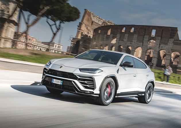 The Urus may not have skyward opening doors like its cousin, the Aventador. But it does have all other Lamborghini design cues