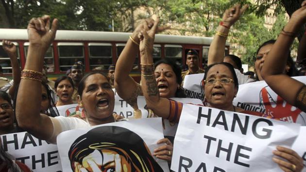 A protest in Mumbai demanding that rapists be hanged to death (File Photo)(AP)