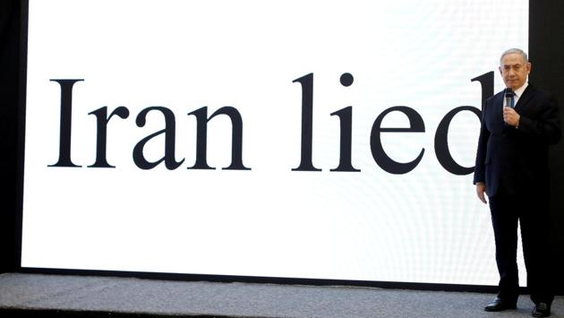 Israeli Prime minister Benjamin Netanyahu speaks during a news conference at the Ministry of Defence in Tel Aviv, Israel. (Amir Cohen / REUTERS) Israeli Prime minister Benjamin Netanyahu speaks during a news conference at the Ministry of Defence in Tel Aviv, Israel. (Amir Cohen / REUTERS)