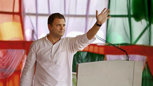 Congress President Rahul Gandhi waves during a public meeting ahead of Karnataka assembly elections. (PTI File Photo) Congress President Rahul Gandhi waves during a public meeting ahead of Karnataka assembly elections. (PTI File Photo)