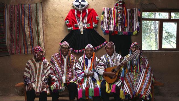 A successful sustainable tourism endeavour in the nearby town of Chillca, led to Rainbow Mountain appearing on the map. Now, the shepherds of Chillca manage four lodges made of eucalyptus wood lit only by candle, with a capacity for 16 tourists each. At dawn, the lodge-keeper gently awakens guests with a song performed in the Quechua language. (Martin Mejia / AP) A successful sustainable tourism endeavour in the nearby town of Chillca, led to Rainbow Mountain appearing on the map. Now, the shepherds of Chillca manage four lodges made of eucalyptus wood lit only by candle, with a capacity for 16 tourists each. At dawn, the lodge-keeper gently awakens guests with a song performed in the Quechua language. (Martin Mejia / AP)
