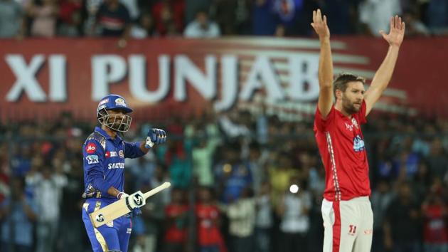 Mumbai Indians defeated Kings XI Punjab by six wickets in their IPL 2018 match in Indore today. Get IPL full score of Kings XI Punjab vs Mumbai Indians from Holkar stadium here.(BCCI)
