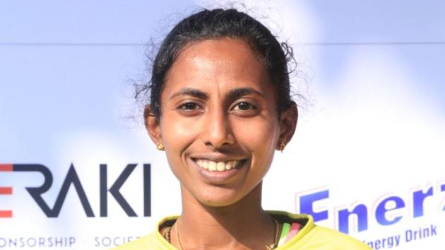 Indian race walker B Soumya has qualified for the 2018 Asian Games to be held in Indonesia.(HT Photo)