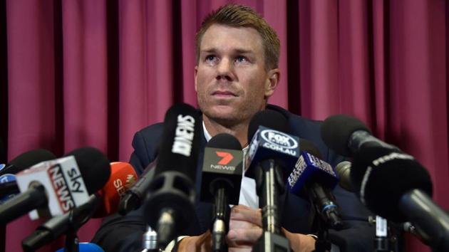 David Warner termed the entire fallout from the ball-tampering scandal quite humbling besides adding that he is enjoying his ‘family’ time off the field.(AFP) David Warner termed the entire fallout from the ball-tampering scandal quite humbling besides adding that he is enjoying his ‘family’ time off the field.(AFP)
