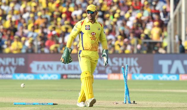 Back in his favourite yellow jersey of Chennai Super Kings in IPL 2018, MS Dhoni has turned the clock back spectacularly, rebutting all trash-talk that his reflexes were slowing.(BCCI)