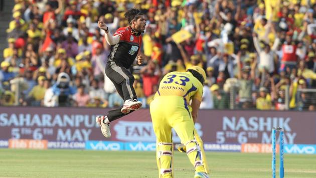 Umesh Yadav gave RCB a good start with the early wicket of Shane Watson. (BCCI) 
