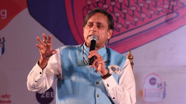 Shashi Tharoor in conversation with Arundhathi Subramaniam during Jaipur Literature Festival (JLF) at Diggi Palace, Rajasthan, India. (HT File Photo) Shashi Tharoor in conversation with Arundhathi Subramaniam during Jaipur Literature Festival (JLF) at Diggi Palace, Rajasthan, India. (HT File Photo)