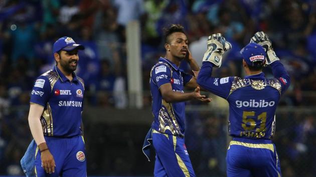 Mayank Markande got rid of Uthappa for 54 while Hardik Pandya accounted for Nitish Rana as Mumbai Indians wrested the initiative in the death overs. (BCCI) Mayank Markande got rid of Uthappa for 54 while Hardik Pandya accounted for Nitish Rana as Mumbai Indians wrested the initiative in the death overs. (BCCI)