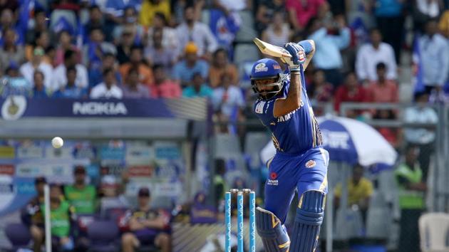 Suryakumar Yadav gave Mumbai Indians a blazing start by hammering two fours and a six off Mitchell Johnson. (BCCI) 