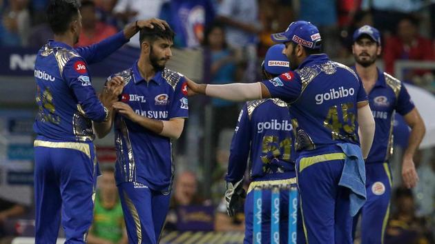 Get full IPL 2018 score of Mumbai Indians vs Kolkata Knight Riders here. MI defeated KKR by 13 runs in their Indian Premier League in Mumbai on Sunday.(BCCI)