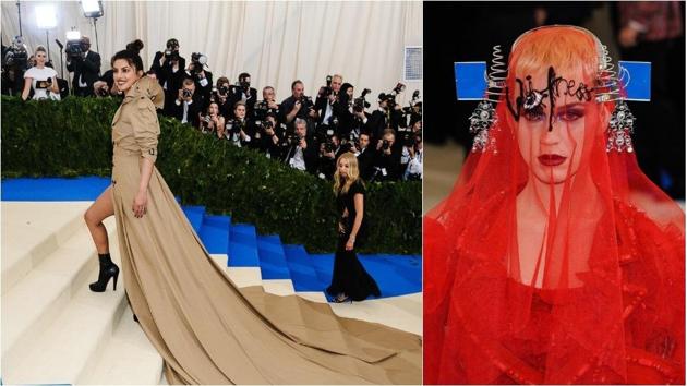 Priyanka Chopra and Katy Perry at the 2017 Met Gala.(shutterstock)