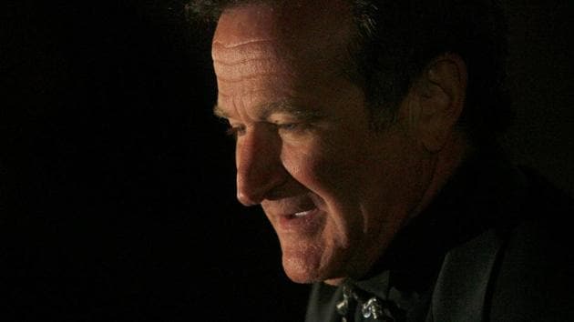 Actor Robin Williams arrives at singer-songwriter Elton John's 60th birthday party in New York.(REUTERS)