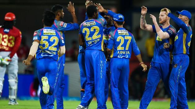 Rajasthan Royals grabbed a couple of early wickets, including that of Chris Gayle. (AFP)