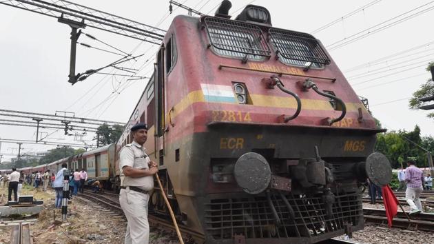 A fire engulfed the locomotive of the 12810 Howrah-Mumbai CSMT train at 4:57pm on Sunday.(PTI/ Representative Photo)