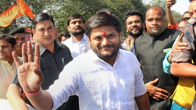 Patidar community leader and National President of Patel Nav Nirman Sena Hardik Patel.(PTI File Photo) Patidar community leader and National President of Patel Nav Nirman Sena Hardik Patel.(PTI File Photo)
